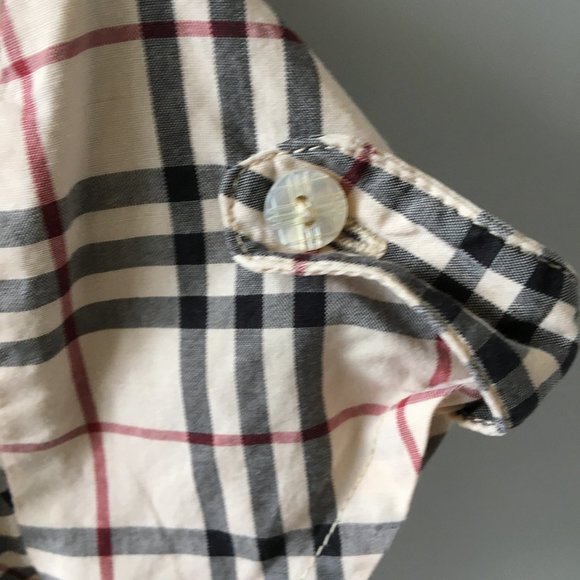 BURBERRY Short Sleeve Button Down Size 2 Toddler - Picture 3 of 8